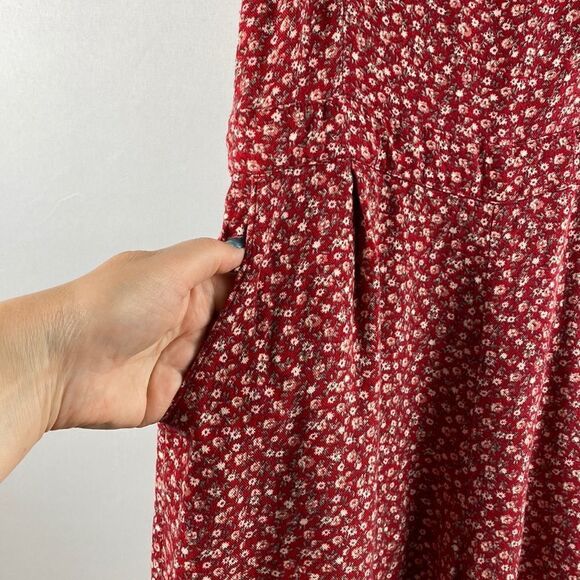 ❤️Last Chance Hollister red sleeveless floral print romper size S - Picture 4 of 10